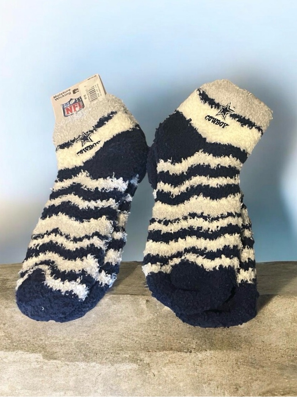 Set of (2) NEW Dallas Cowboys sleep socks NFL Sleep Socks